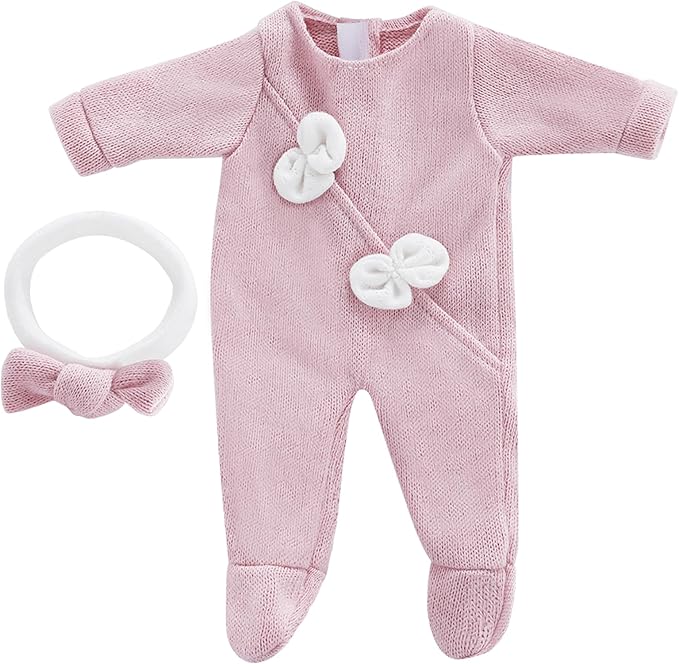 12 inch Doll Clothes and Accessories with Headband Hat Socks 4-Packs for 10 11 12 inch Dolls (Not Include Doll)