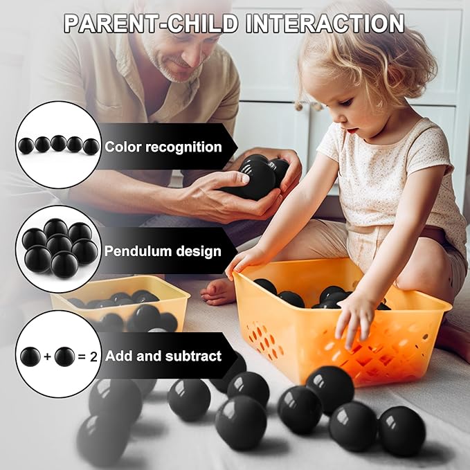 Clear Ball Pit Balls - Crush Proof Plastic Toy Balls for Boys and Girls