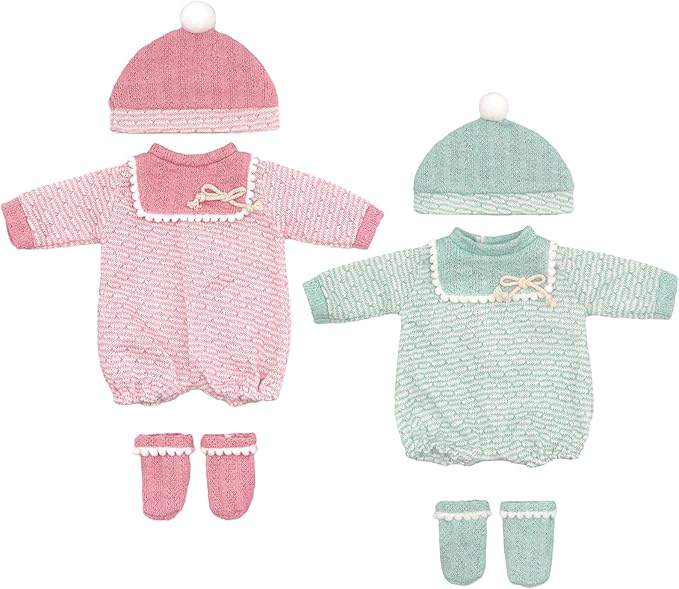 14-16 Inch Doll Clothes Dress and Accessories with Hat Socks 4-packs for 14-16 Inch Baby Doll (Not Include Doll)