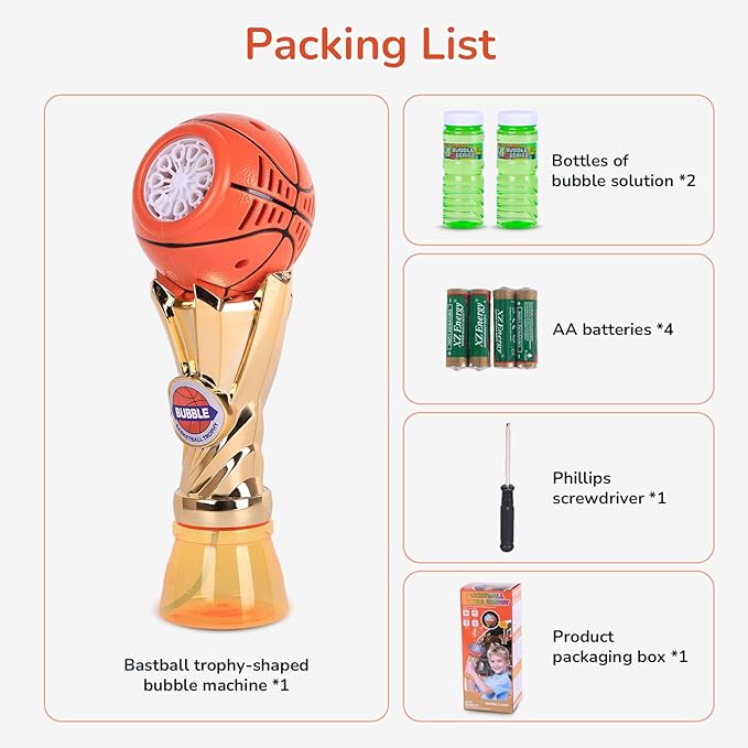 Basketball-Shaped Bubble Machine, Perfect for Children to Play with Complete with Bubble Solution – The Ideal Toy Bubble Machine for Kids