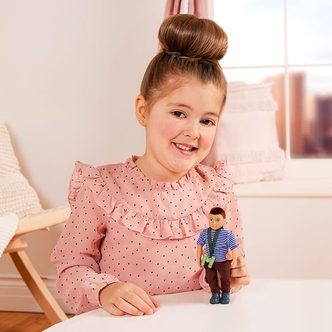 Lori – Mini Boy Doll – 6-Inch Hiker Doll – Hiking Outfit & Accessories – 3+ Years– Sullivan