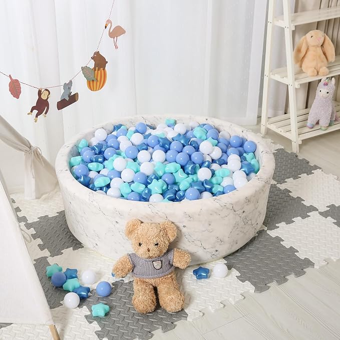 STARBOLO Ball Pit Balls - 100pcs-4colors Crush Proof Plastic Children's Toy Balls Macaron Ocean Balls for Birthday Parties Games Pool
