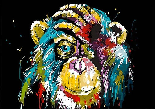 1000 Pieces Jigsaw Puzzle for Adults,Monkey Illustration，Wood Jigsaw Puzzle,Brain Challenge Educational Game Relaxation Family Activity Pastime Entertainment Activity Decorative Puzzle