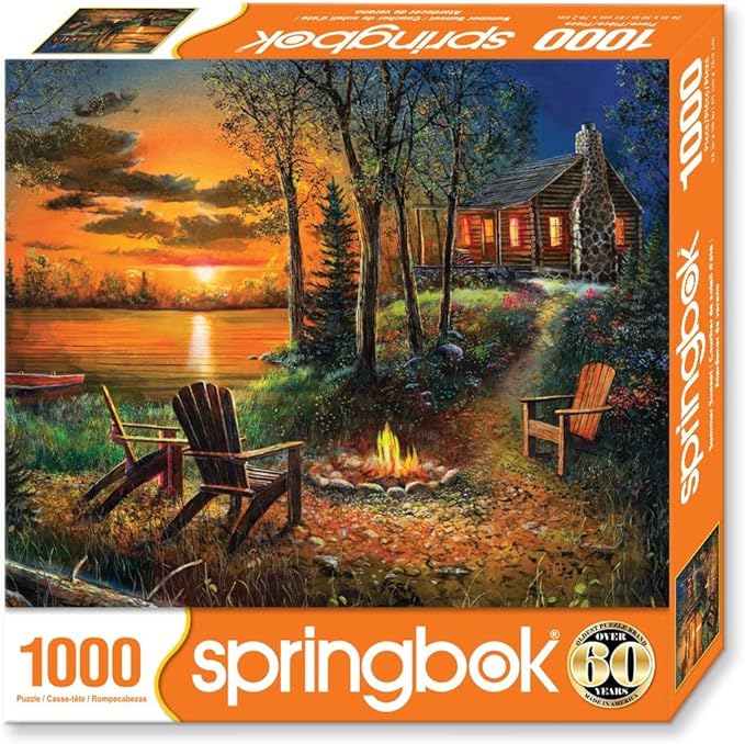 Springbok's 1000 Piece Jigsaw Puzzle Summer Sunset - Made in USA