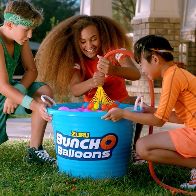 ZURU BUNCH O BALLOONS - 350 Rapid-Fill Crazy Color Water Balloons (10 Pack) Amazon Exclusive