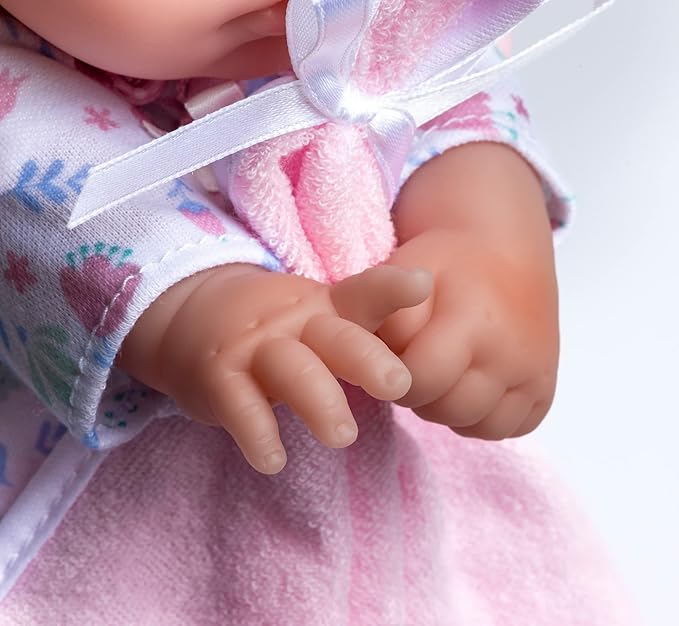 La Baby Caucasian 11-inch Small Soft Body Baby Doll | JC Toys - La Baby | Washable |Removable White & Pink Floral Outfit w/Hat, Pacifier & Blanket | for Children 12 Months +