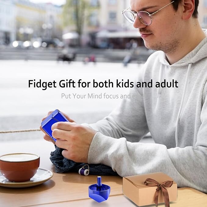 Infinity Gear Fidget Spinner Toy, 2-in-1 Transforming Fidget for Kids and Adults, Stress Finger Hand Metal Cube Blocks , Stainless Steel Metal Desk Toy Gift for Boys Gilrs Christmas Birthday
