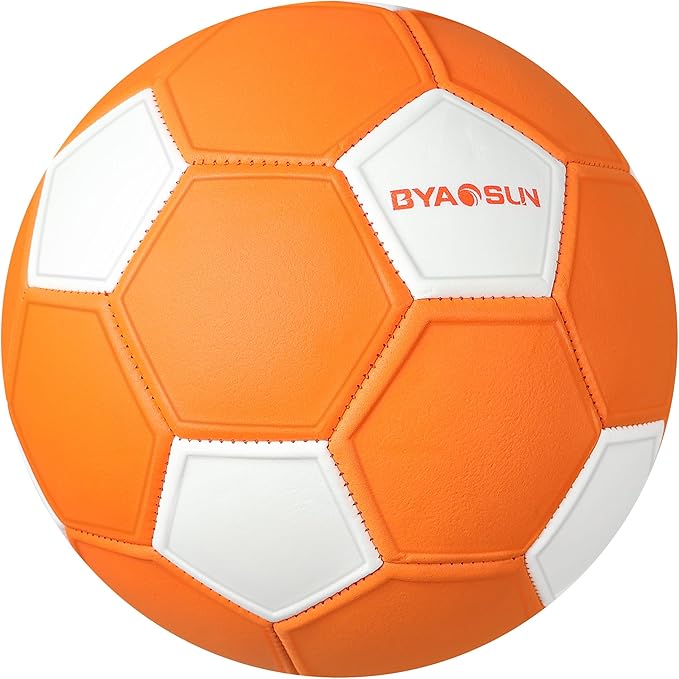 Curve Soccer Ball Size 4, Swerve Soft Balls for Outdoor and Indoor,Size 4 Soccer Ball for Boys and Girls