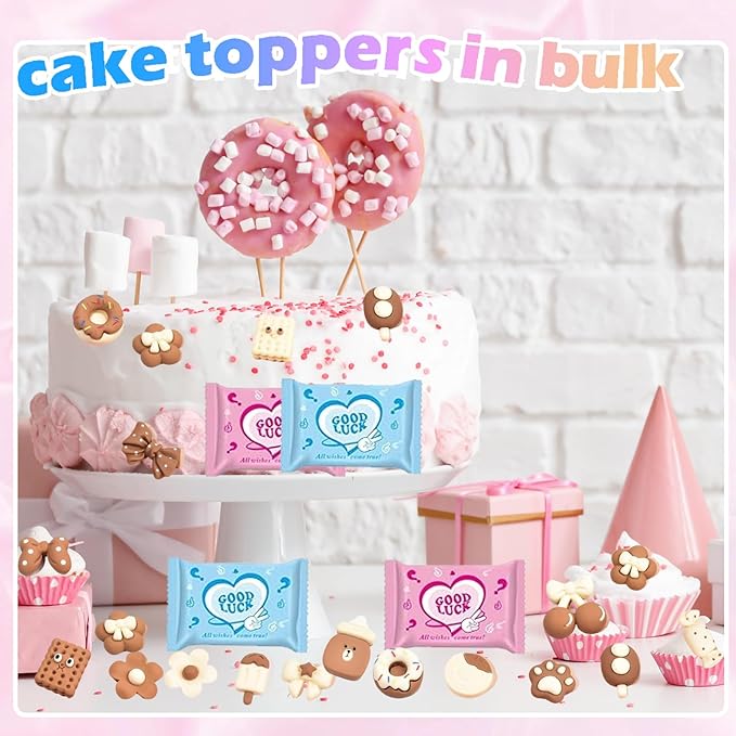 50PCS Coffee Brown Food Resin Blind Bags: Mini Cute Charms for Crafts, DIY Phone Case Decorations, Scrapbooking & Resin Miniatures
