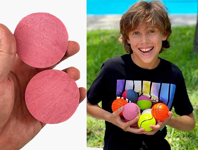 JA-RU Hi Bounce Pinky Ball (12 Balls) – Solid Pink Rubber Bouncy Balls for Kids, Outdoor Playground Toys, Stress & Massage Balls, Bulk Party Favors & Classroom Prizes. 976-12p