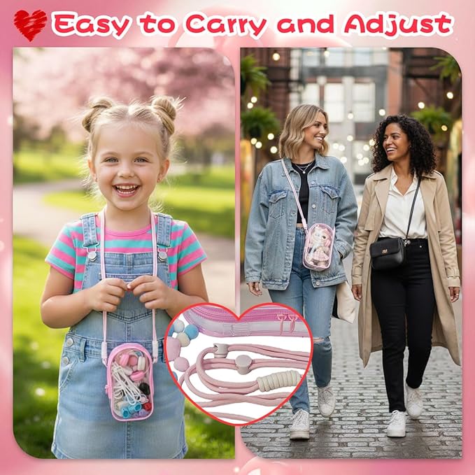 33 Pack Compatible for Labubu Clothes Outfits,Premium Labubu Accessories Case Shoes for 17cm Dolls,Labubu Birthday Party Decoration- Includes 6-Pack Doll Clothes Sets,Camera,Sunglasses