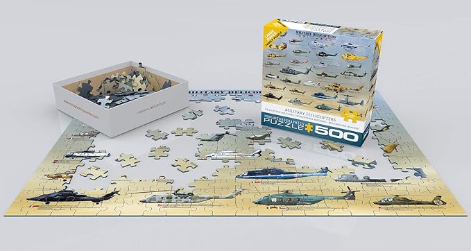 EuroGraphics Military Helicopters Puzzle, 500-Piece