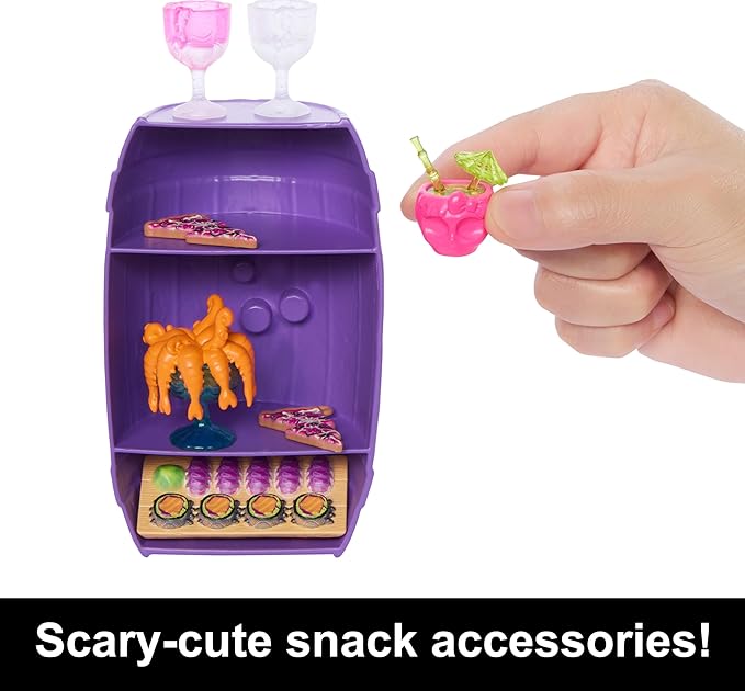 Monster High Doll & Playset, Lagoona Blue Scare-adise Island Snack Shack with Food Accessories & Color-Change Drinks