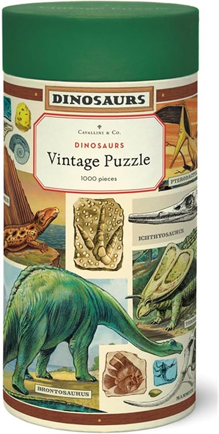 Cavallini & Co. Flora Dinosaurs Puzzle- 1000 Pieces