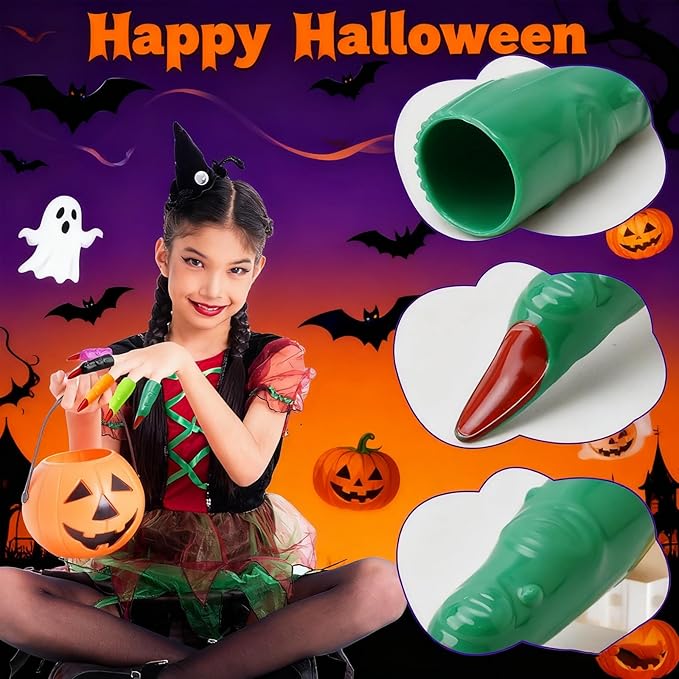 (70Pcs Halloween Ghost Fingers)