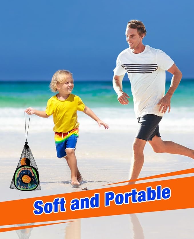 Toss and Catch Ball Game - Baseball Glove Style - Toddler Activity Toys for Boys Girls 3 4 5 6-8 Year Old - Birthday Gifts Easter Basket Stuffers - Kids Outdoor & Indoor Games for Beach Yard Lawn