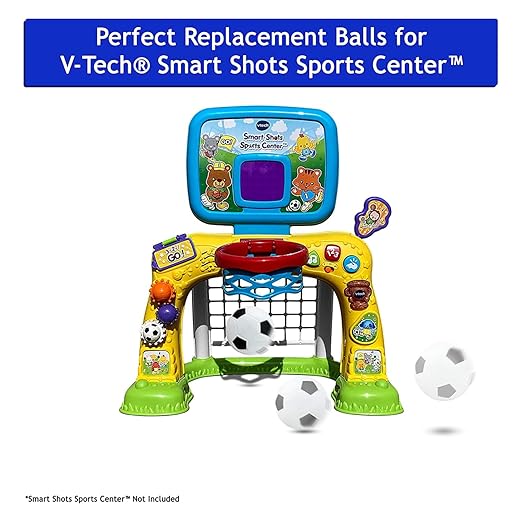 Botabee PowrX Premium Mini Replacement Balls for Toddlers & Little Kids - Perfectly Designed for VTech Smart Shots Sports Center Games - Durable and Safe for Indoor Play Activities (PVC)