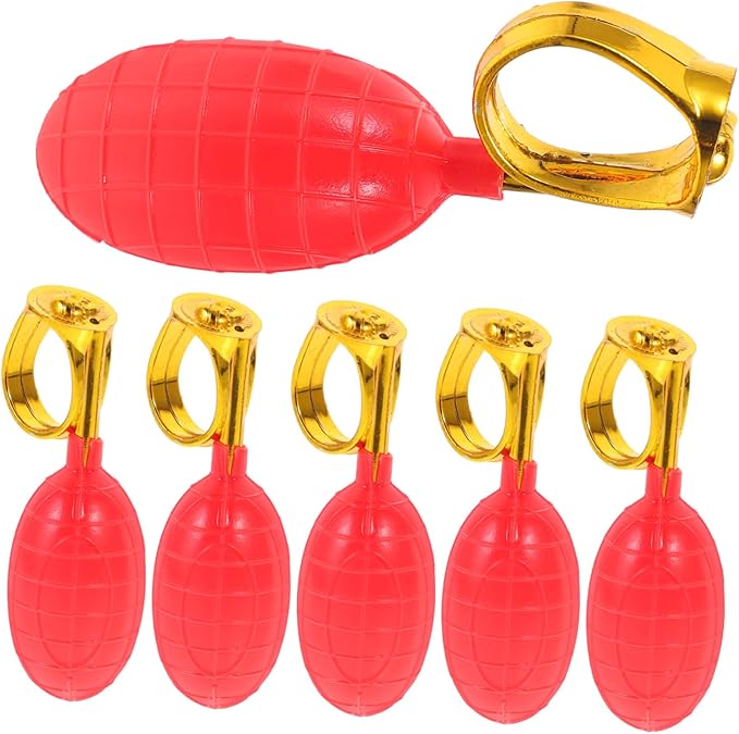 Homoyoyo 6pcs Water Spray Ring Prank - Fun Party Props for and Adults - Ideal for Birthday Celebrations Bath Time Fun and Hilarious Trick Games