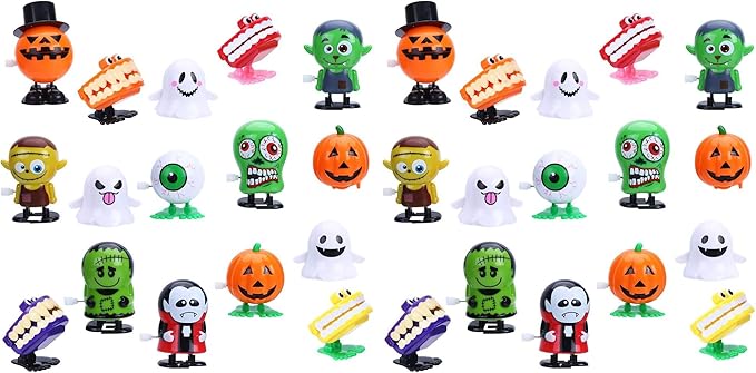 CCINEE 16pcs Wind-up Toys Assorted Clockwork Toys Supply for Halloween Party Favor Goody Bag Filler (Pack of 2)