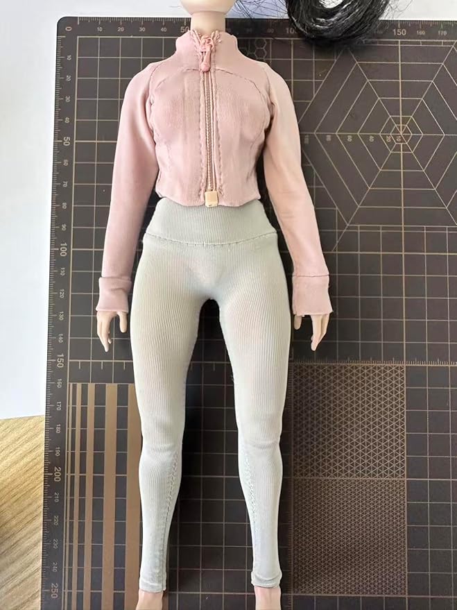 Fashion Doll Workout Set, Yoga setfitness Athletic Jacket with Leggings and Shoes, Compatible with 11.5-12 inch Fashion Doll 1/6 Scale Accessories