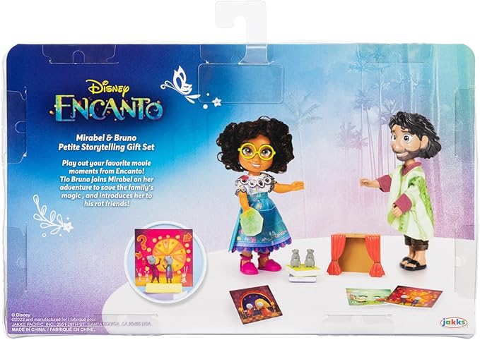 Disney Encanto Mirabel & Bruno Petite Dolls Storytelling Gift Set - Each Doll Stands 6 Inches Tall