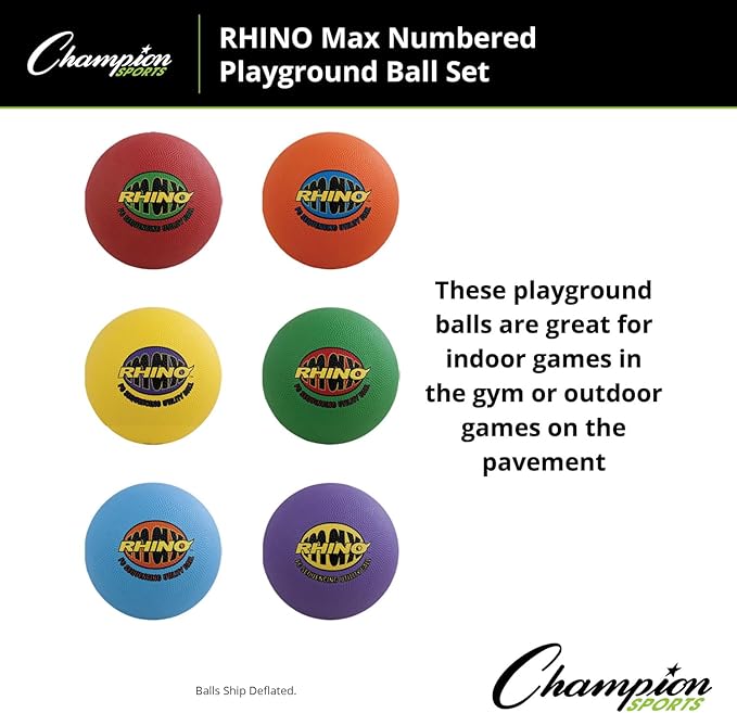 Champion Sports Rhino Max Playground Ball Sets - Available in Mulitple Activity Styles