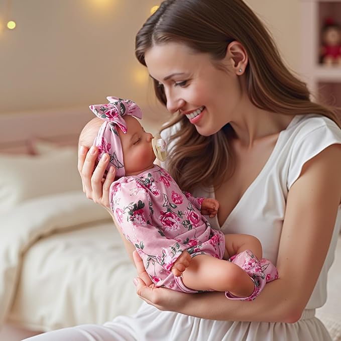 BABESIDE Lifelike Reborn Baby Dolls - 20 inch Sleeping Realistic Newborn Baby Dolls Vinyl Full Body Real Life Baby Dolls Girl with Accessories Gifts for Kids Age 3 + & Collection