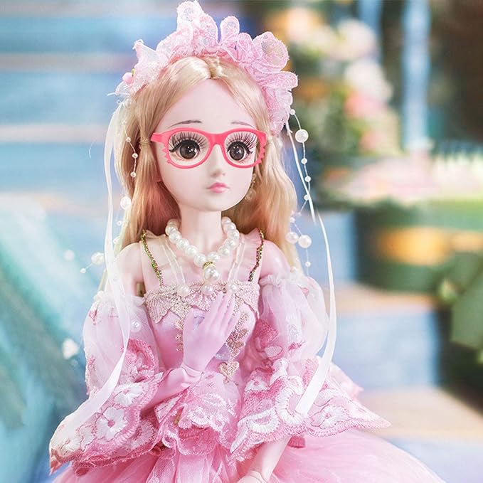 B Bangcool 10 Pairs Eyeglasses for 18 Inch Dolls, Fashion Dolls Reading Glasses Costume Supplies