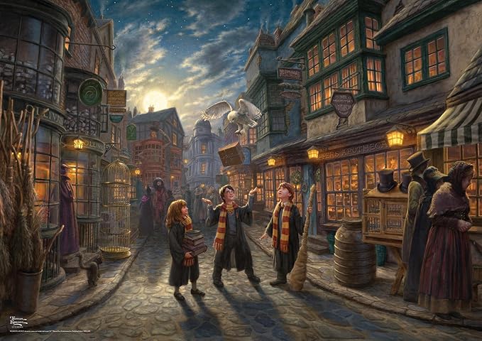 Buffalo Games - Silver Select - Harry Potter - Diagon Alley - 500 Piece Jigsaw Puzzle for Adults -Challenging Puzzle Perfect for Game Nights - Finished Size is 21.25 x 15.00