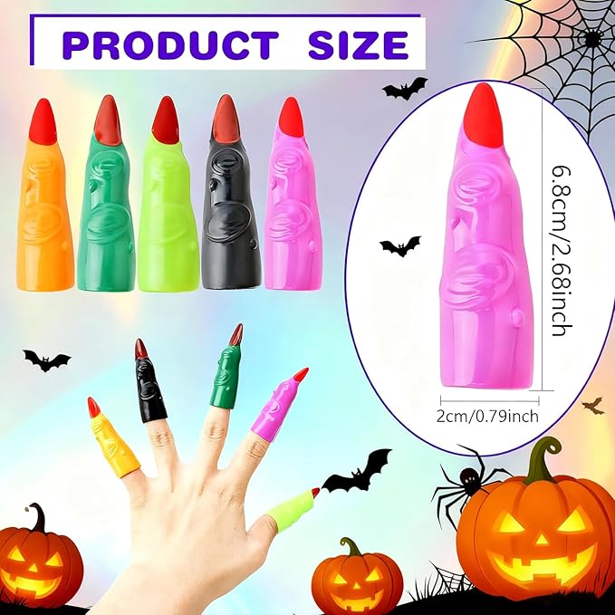 (70Pcs Halloween Ghost Fingers)