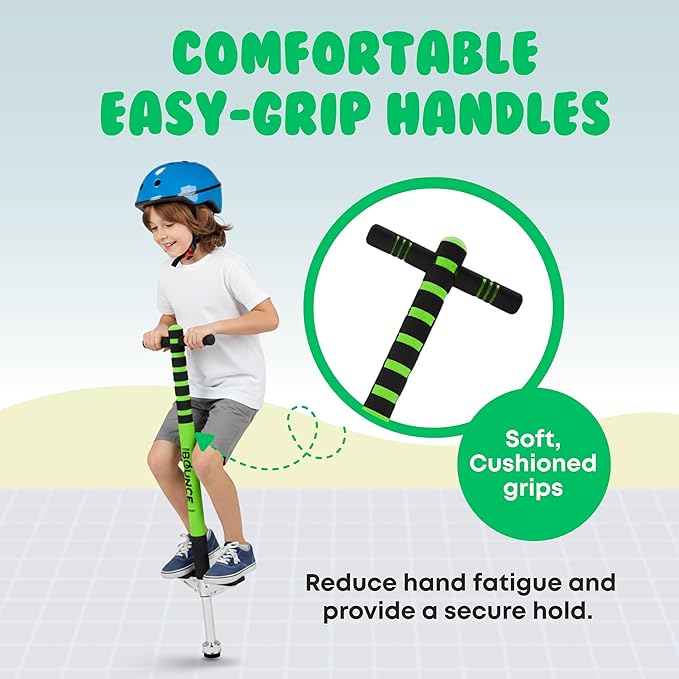 New Bounce Pogo Stick for Kids - Pogo Sticks, 40 to 80 Lbs - Sport Edition, Quality, Easy Grip, PogoStick for Hours of Wholesome Fun