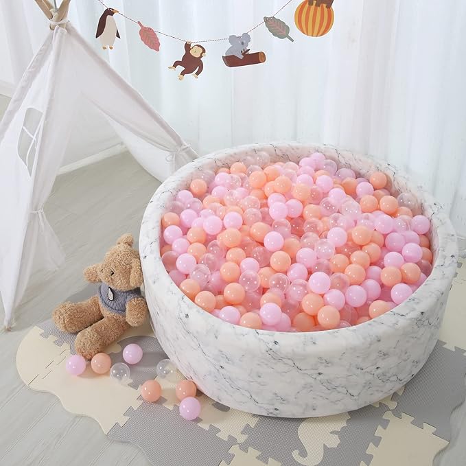 STARBOLO Ball Pit Balls for Toddlers Phthalate Free BPA Free Non-Toxic Crush Proof Play Balls for Toddlers Kids Pool Playhouse Pack of 100 200 500