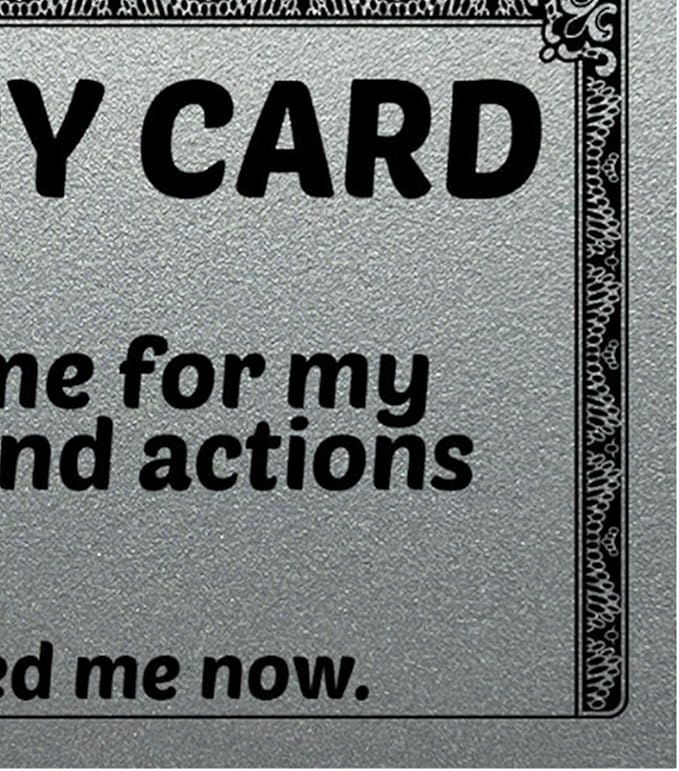 Novelty Prank Wallet Cards, Fun Gag Favor Set, Medium Harmless Joke Card with Playful Design, Compact Setup, Sturdy Construction, Accessory for Birthday Christmas New Year