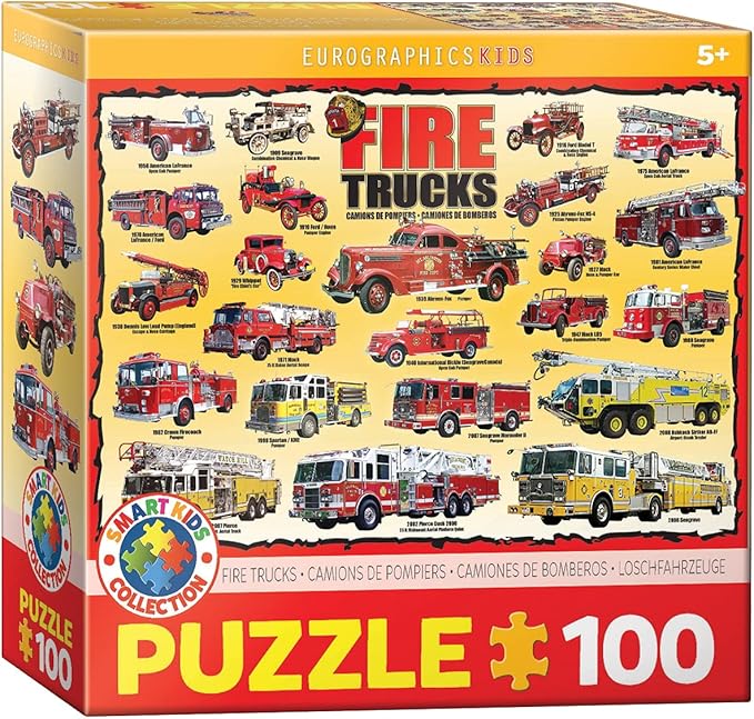 Fire Trucks 100 Piece Jigsaw Puzzle