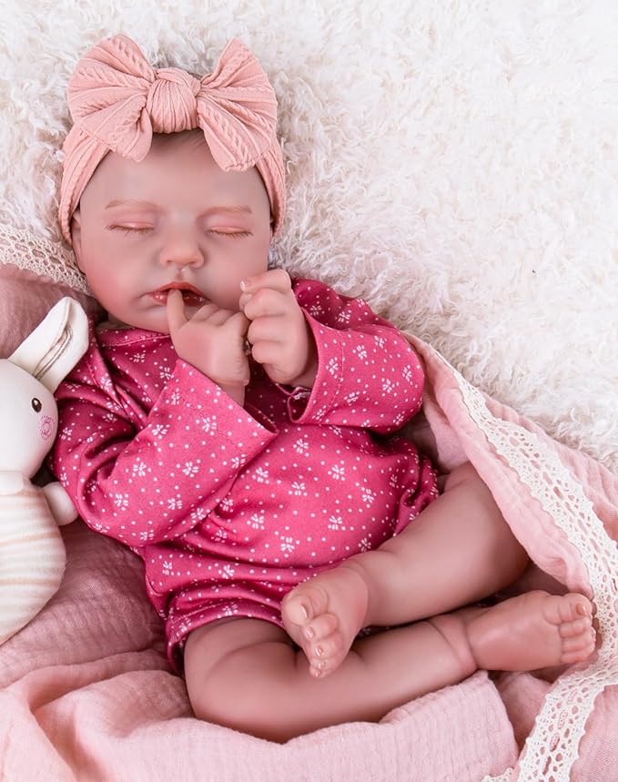 Aori Reborn Baby Dolls Girl - 20-Inch Realistic Real Life Baby Doll, Newborn Lifelike Real Looking Baby Girl with Soft Body, Great Gift Set for Kids, Parents-to-be, Grandparents