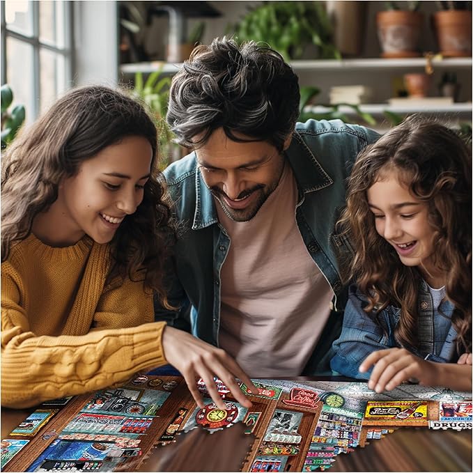 White Mountain 1000 Piece Jigsaw Puzzle Retro Soda Shop Diner Puzzles with Large Pieces for Adults and Family 24"x30" - Pepsi Soda Fountain