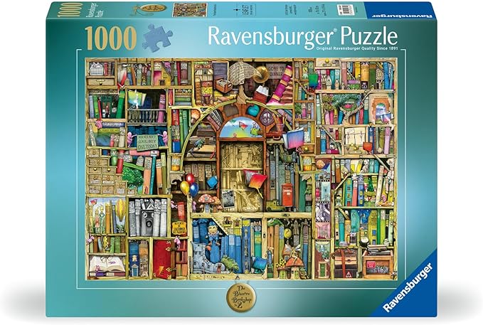 Ravensburger The Bizarre Bookshop 2 1000 Piece Jigsaw Puzzle for Adults - 12000300 - Handcrafted Tooling, Made in Germany, Every Piece Fits Together Perfectly