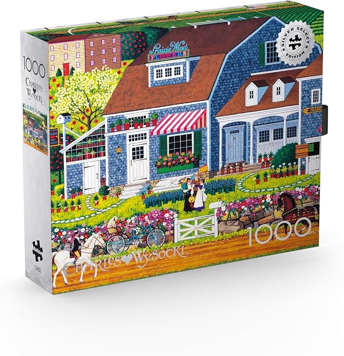 Buffalo Games - Silver Select - Charles Wysocki - Prairie Wind Flowers - 1000 Piece Jigsaw Puzzle for Adults -Challenging Puzzle Perfect for Game Nights - Finished Size is 26.75 x 19.75