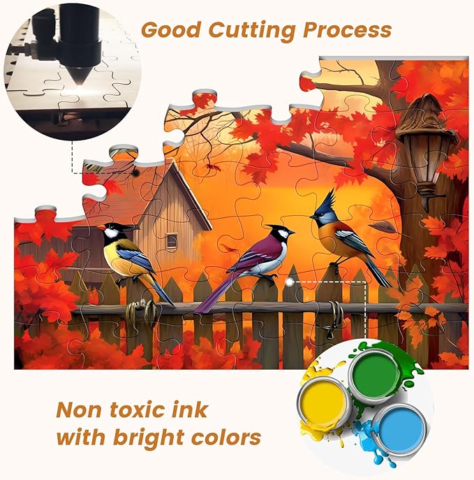 36 Large Piece Puzzles for Seniors, Dementia Puzzles for Elderly Jigsaw Puzzles for Alzheimers Dementia Products Activities Memory Games for Seniors Gifts for Men Women 14.8 * 10IN, 4 Pack