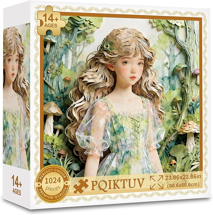 Puzzles 1024 Pieces Jigsaw Puzzles for Adults with Letters on Back Impossible Puzzle Holiday Family Decoration Puzzles Funny Gifts for Valentine Friends Parents（23.86 x 23.86 inches）