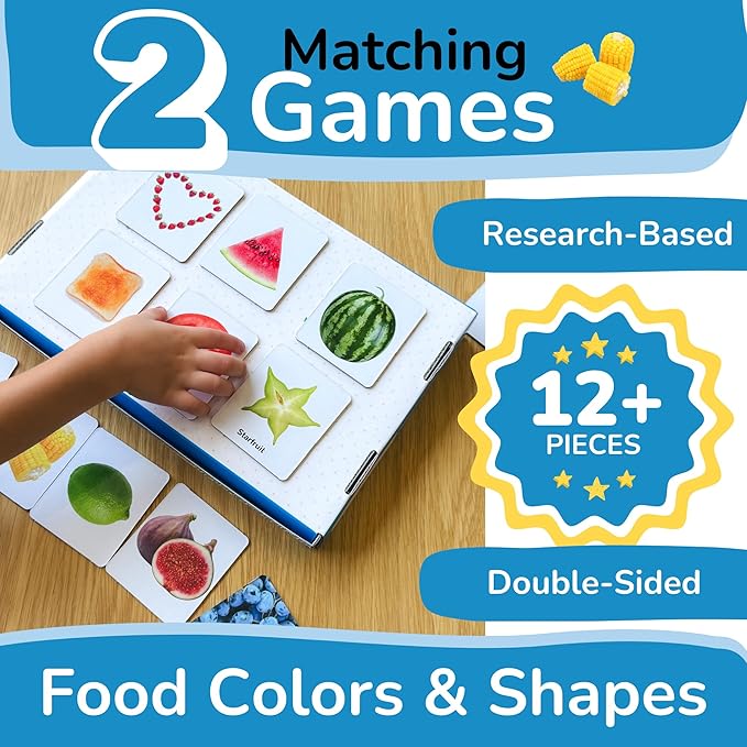 TOYVENTIVE Preschool Learning Activities for Toddlers, Learning Toys for 2 Year Olds, Educational Flashcards, Montessori Books and Games, Gifts and Toys for 1 Year Old Boy, First Birthday Gift Boys