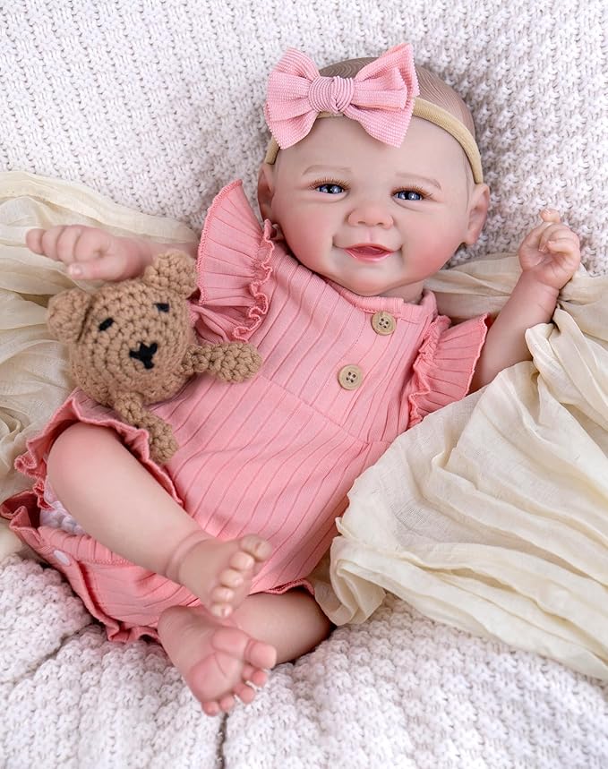 Aori Lifelike Reborn Baby Dolls - Realistic Newborn Baby Girl with Ultra-Realistic Handcrafted Details, Real Life Reborn Baby with Outfit for Kids 3+, Parents, Elderly and Collectors