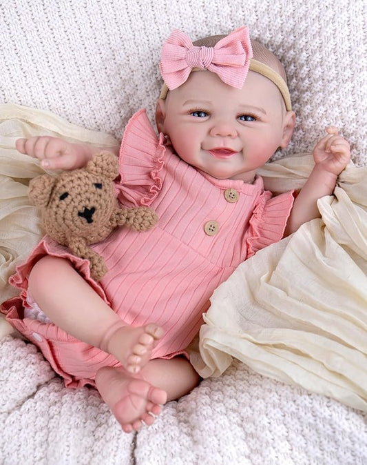 Aori Lifelike Reborn Baby Dolls - Realistic Newborn Baby Girl with Ultra-Realistic Handcrafted Details, Real Life Reborn Baby with Outfit for Kids 3+, Parents, Elderly and Collectors