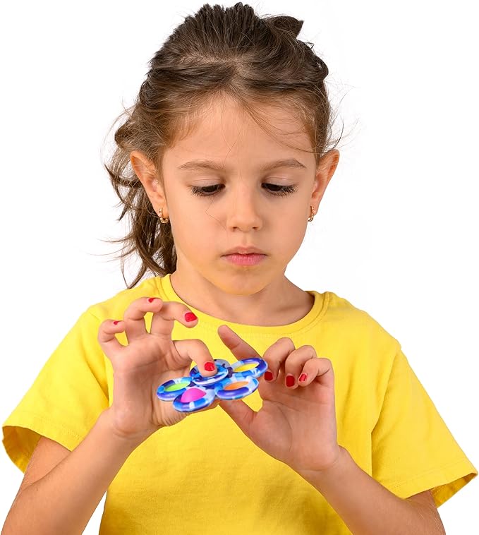 Nutty Toys Fidget Spinner - Sensory Toy for Kids & Adults - Top Stress & Anxiety Relief Gifts 2026 - Unique Easter Basket Stuffers Gift Idea - Best Toddler, Tween, Teen Girl & Teenage Boys Present