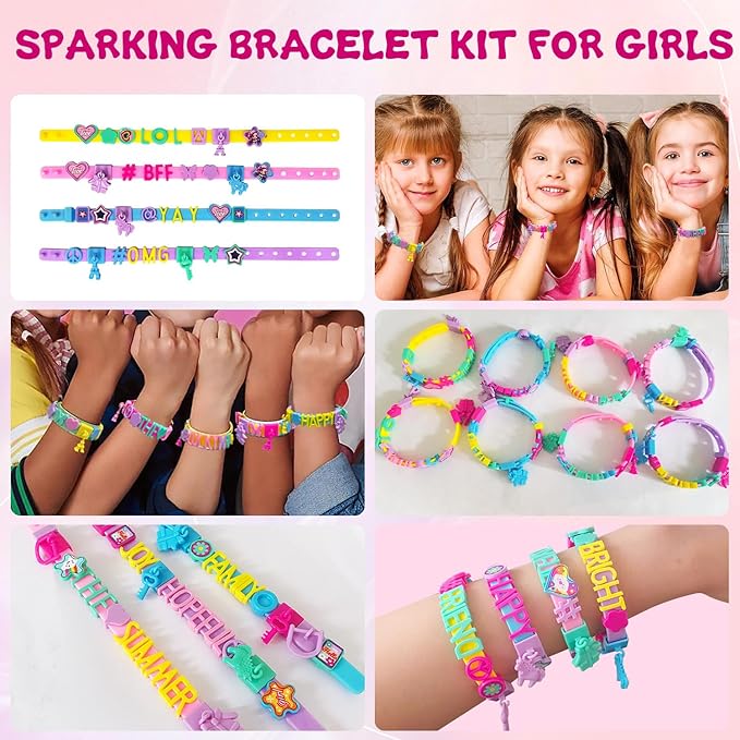 Friendship Bracelet Making Kit for Girls, Birthday Gifts Art & Craft Kits for Kids, DIY Jewelry Making Kit, Girls Present for Ages 5-12, Toys for Age 5, 6, 7, 8, 9, 10, 11, 12 Years Old