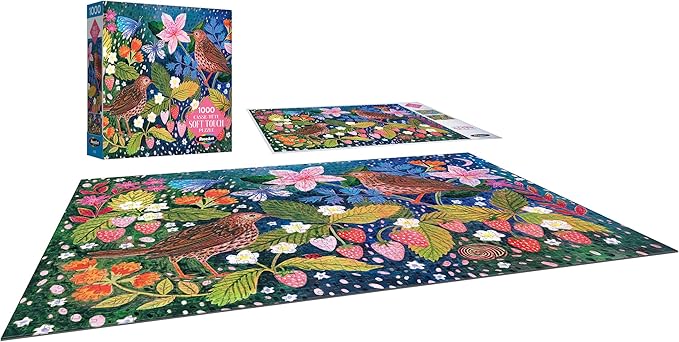 RoseArt - Soft Touch - Strawberry Thief - 1000 Piece Jigsaw Puzzle for Adults