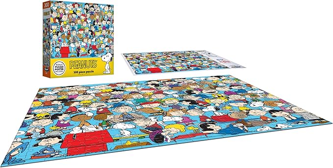 RoseArt - Peanuts - Peanuts Cast of Characters - 300 Piece Jigsaw Puzzle for Adults