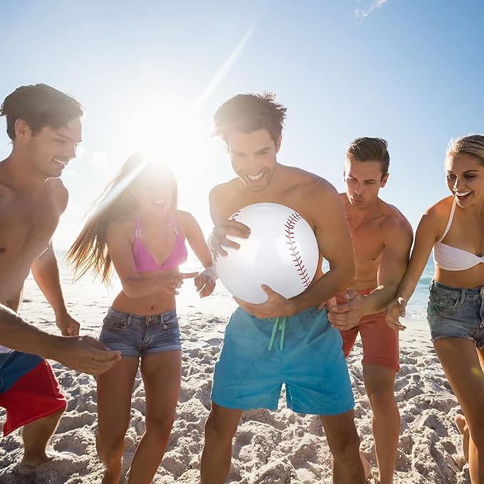 Fovths 12 Pieces Inflatable Beach Balls 11 Inch Blow Up Party Supplies Swimming Pool Toys for Summer Water Games Birthday Sports Theme Party Favors