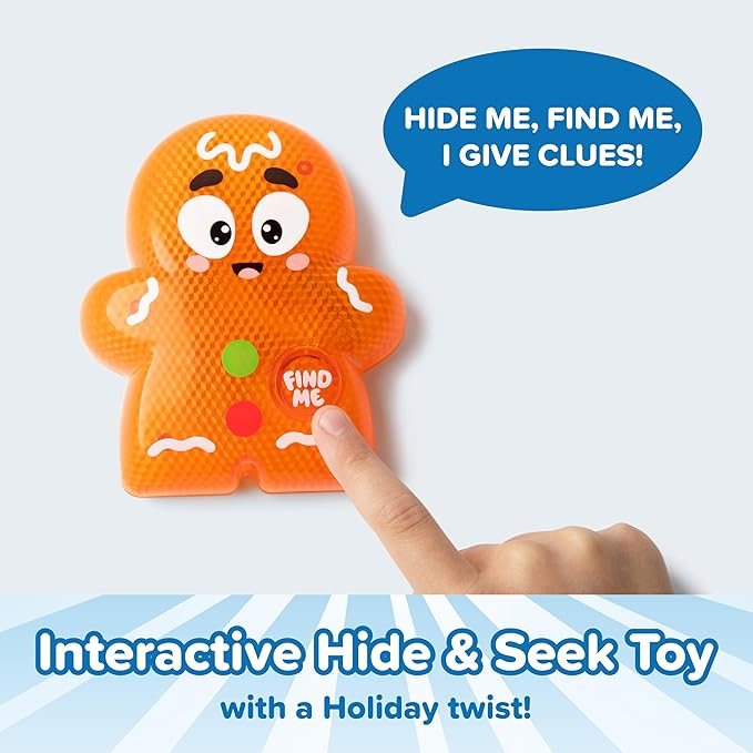 Silly Poopy & Friends™ Hide & Seek Gingerbread™ by Relatable, The Kid-Friendly Hide & Seek Game, Great Kids Games, Includes 1 Silly Gingerbread That Sings, Ideal for Toddler Toys and Education