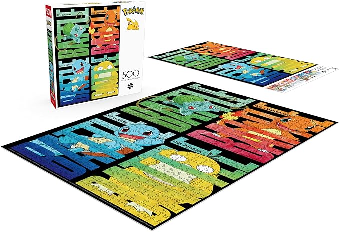 Buffalo Games - Pokémon - Pokemon Battle - 500 Piece Jigsaw Puzzle for Adults - Challenging Puzzle Perfect for Game Nights - Finished Size is 21.25 x 15.00